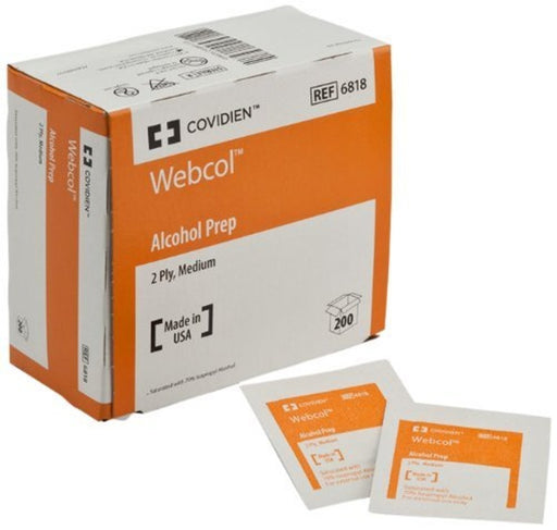 ALCOHOL PREP PAD, INDIVIDUAL PACKETS  [BOX/200]