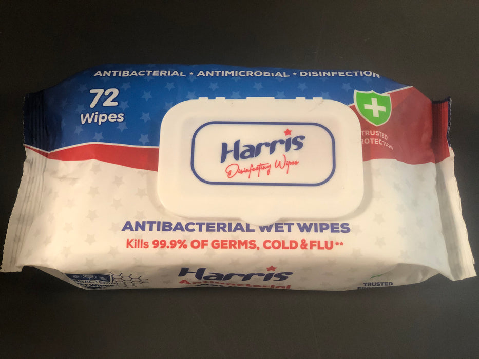 Disinfecting wipes Antimicrobial Kills 99.9% of Viruses 72/package
