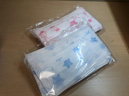 Childrens Face mask 50 per box (10/pkg 5pkgs/box ) boys and girls