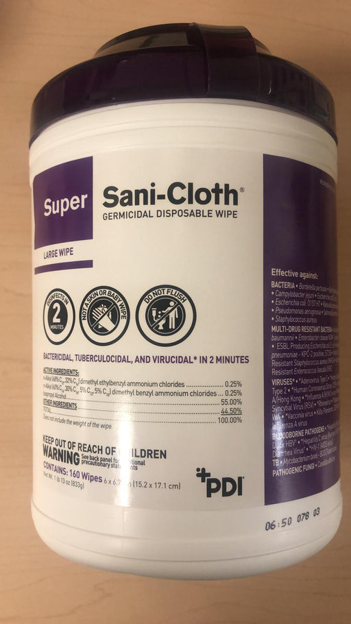 Super Sani-Cloth Germicidal Disposable Wipes