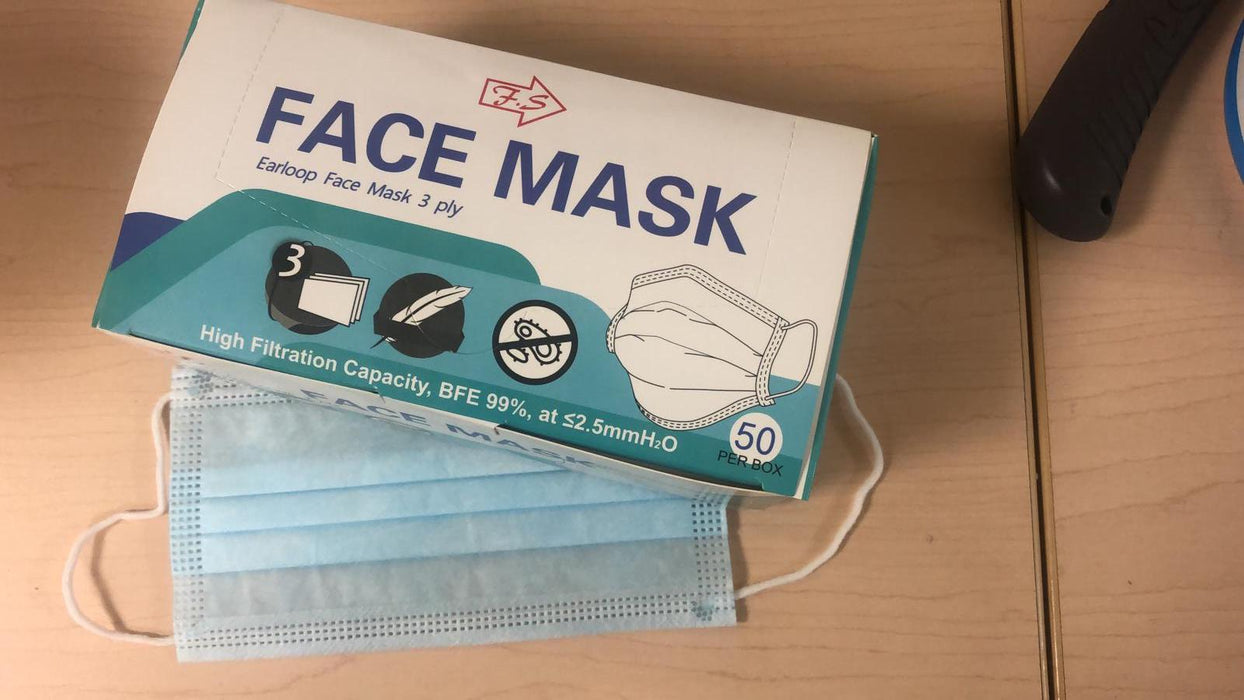 Pleated Face Mask 50 masks/box