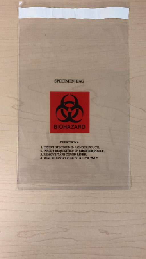 Biohazard Specimen Bag (100/package)