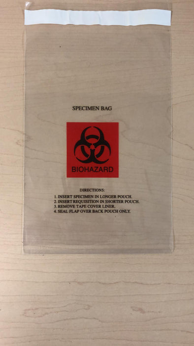 Biohazard Specimen Bag (100/package)